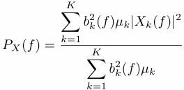 multitaper spectral estimate